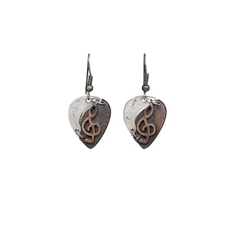 Treble Clef Necklace And Earring Set